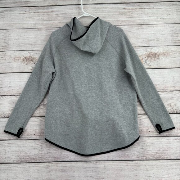 Nike Tech Fleece Asymmetric Cape Zip Hoodie Sweatshirt Women's Large Gray - Picture 2 of 13